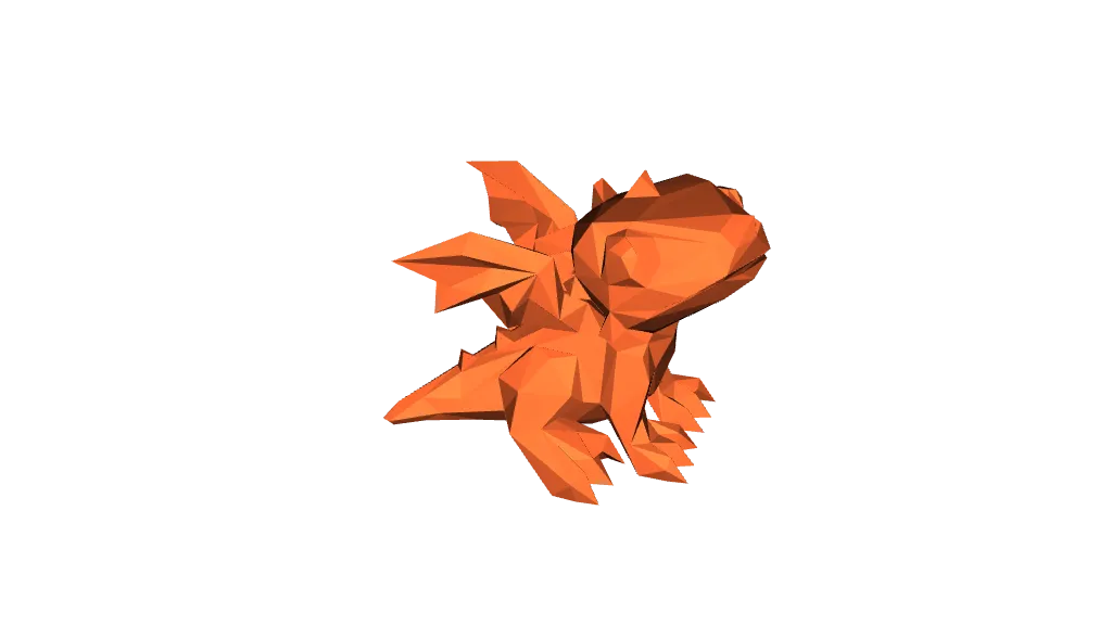 Low poly cute dragon by I_nuw_3d_pwinting | Download free STL model ...