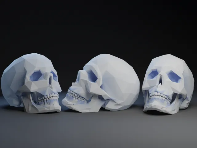 Low Poly Skull