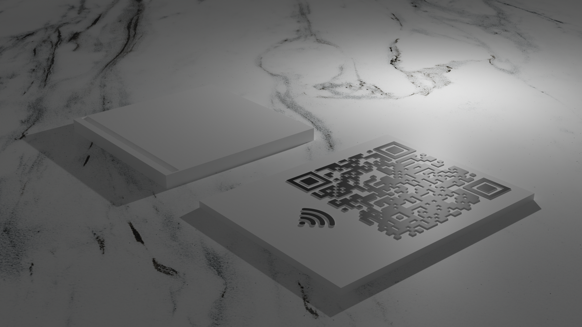 Miniatura 2 do modelo 3D Rick Roll WiFi QR code