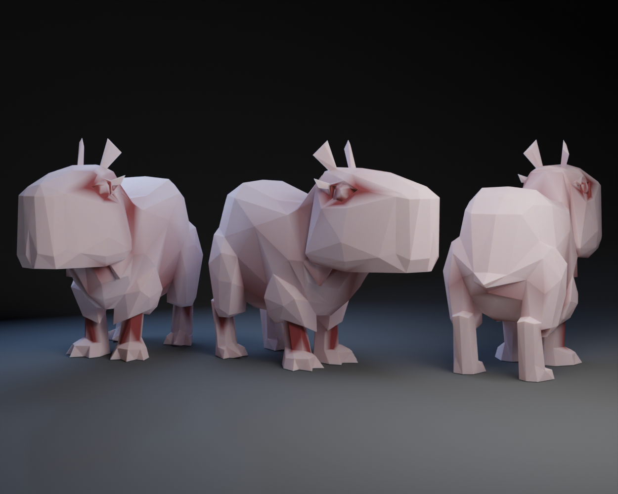 Low Poly Capybara