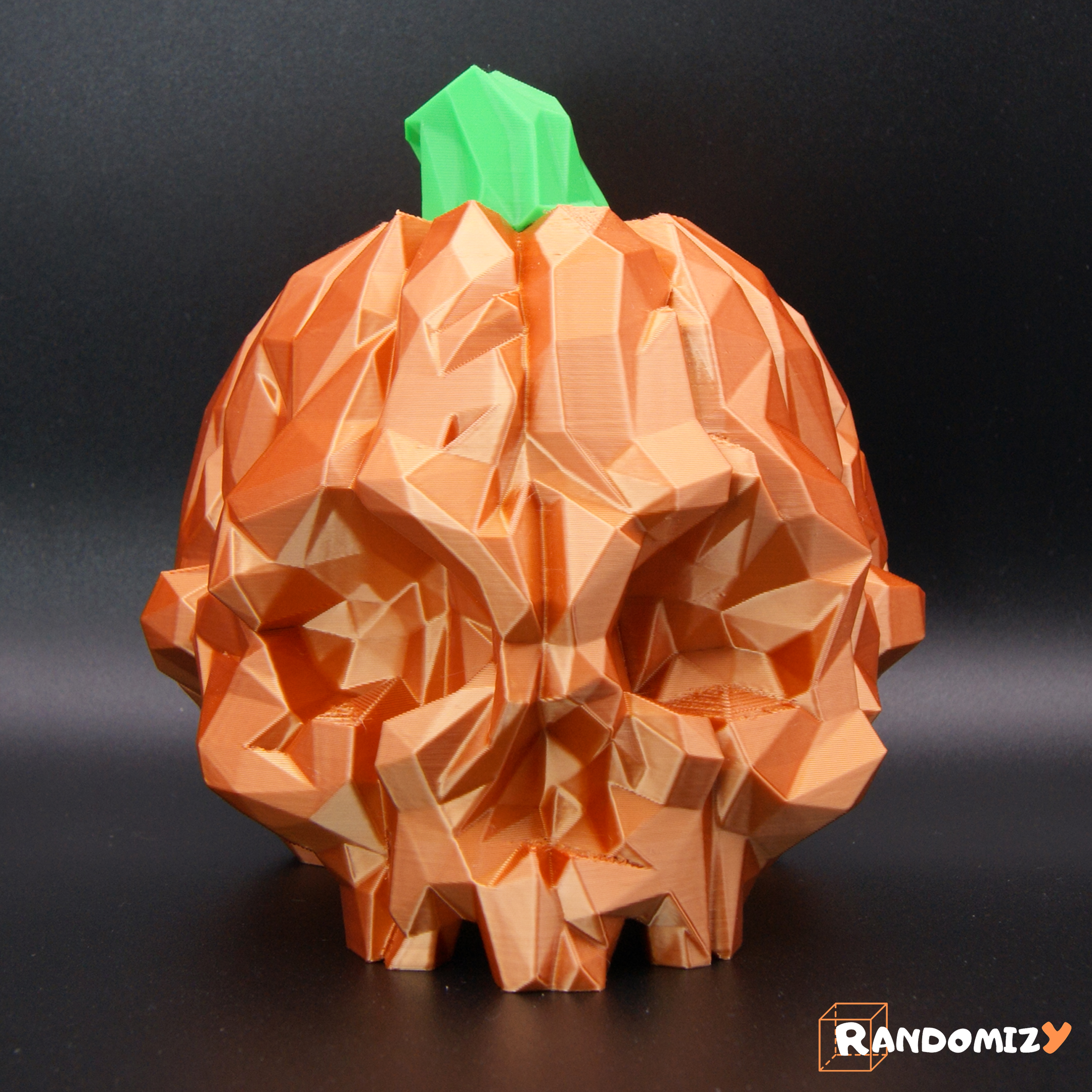 Pumpkin Skull - Low Poly 3D model thumbnail