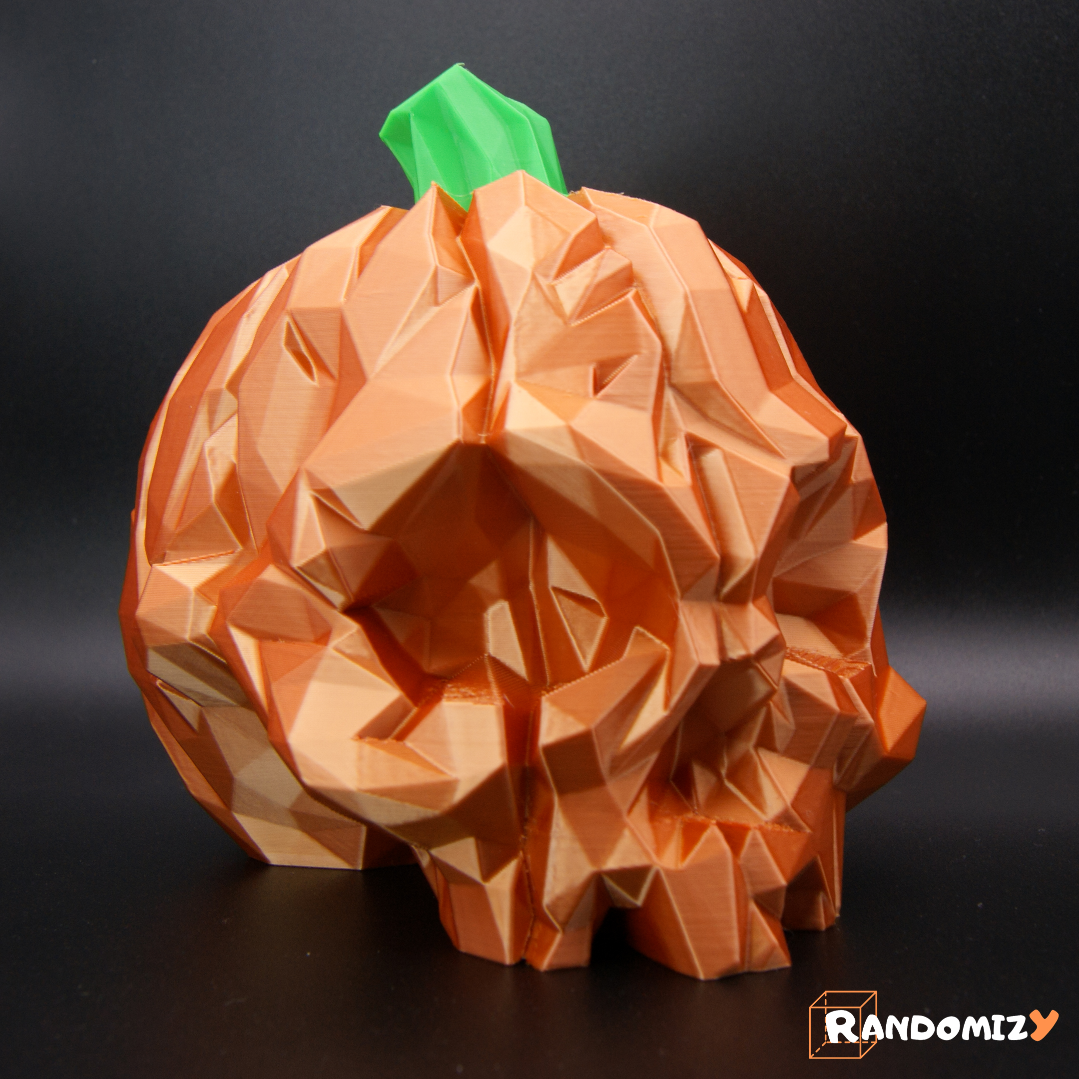 Miniatura 6 do modelo 3D Pumpkin Skull - Low Poly