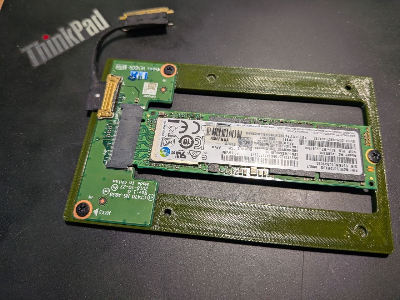 ThinkPad T25 Anniversary NVME bracket