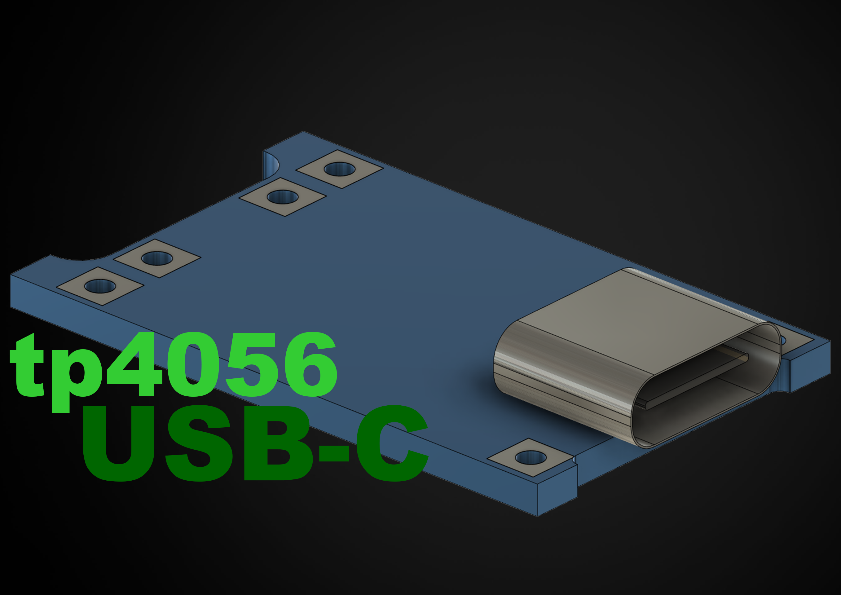 tp4056 usbc model liion charge circuit 3d model by liangodesigns