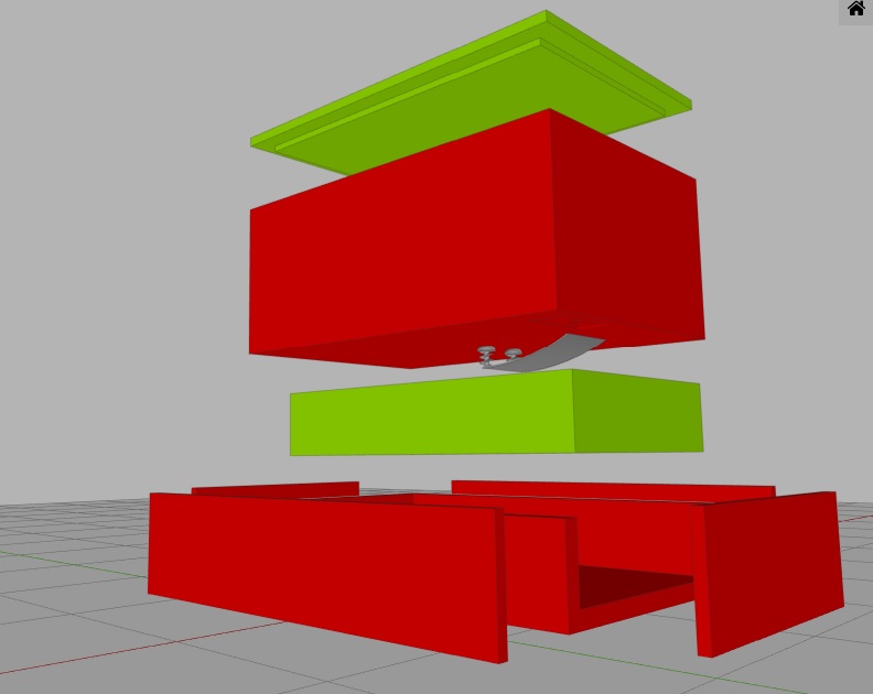 3 Compartment organizer box by 3d_goodtimes, Download free STL model