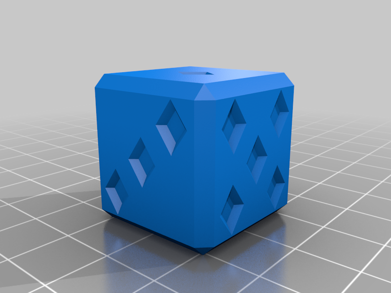 diamond dice by Route3d6 | Download free STL model | Printables.com