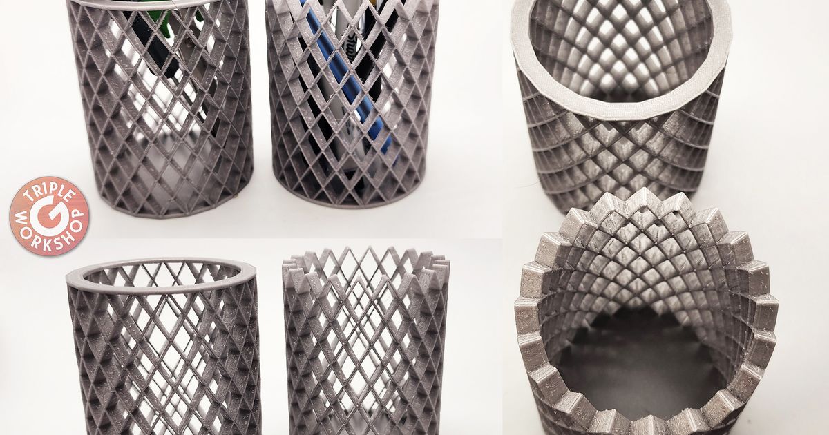 Mesh Pencil Cups by Triple G Workshop | Download free STL model ...