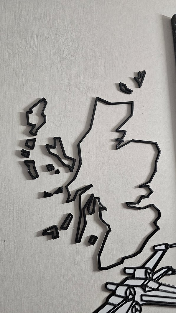 Low Poly scotland outline