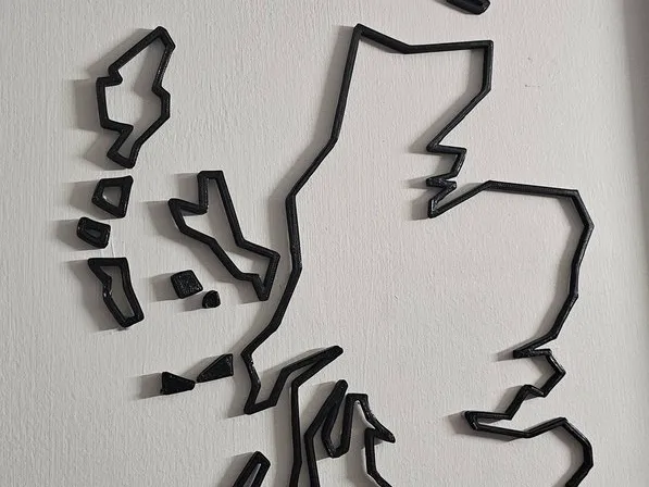 Low Poly scotland outline