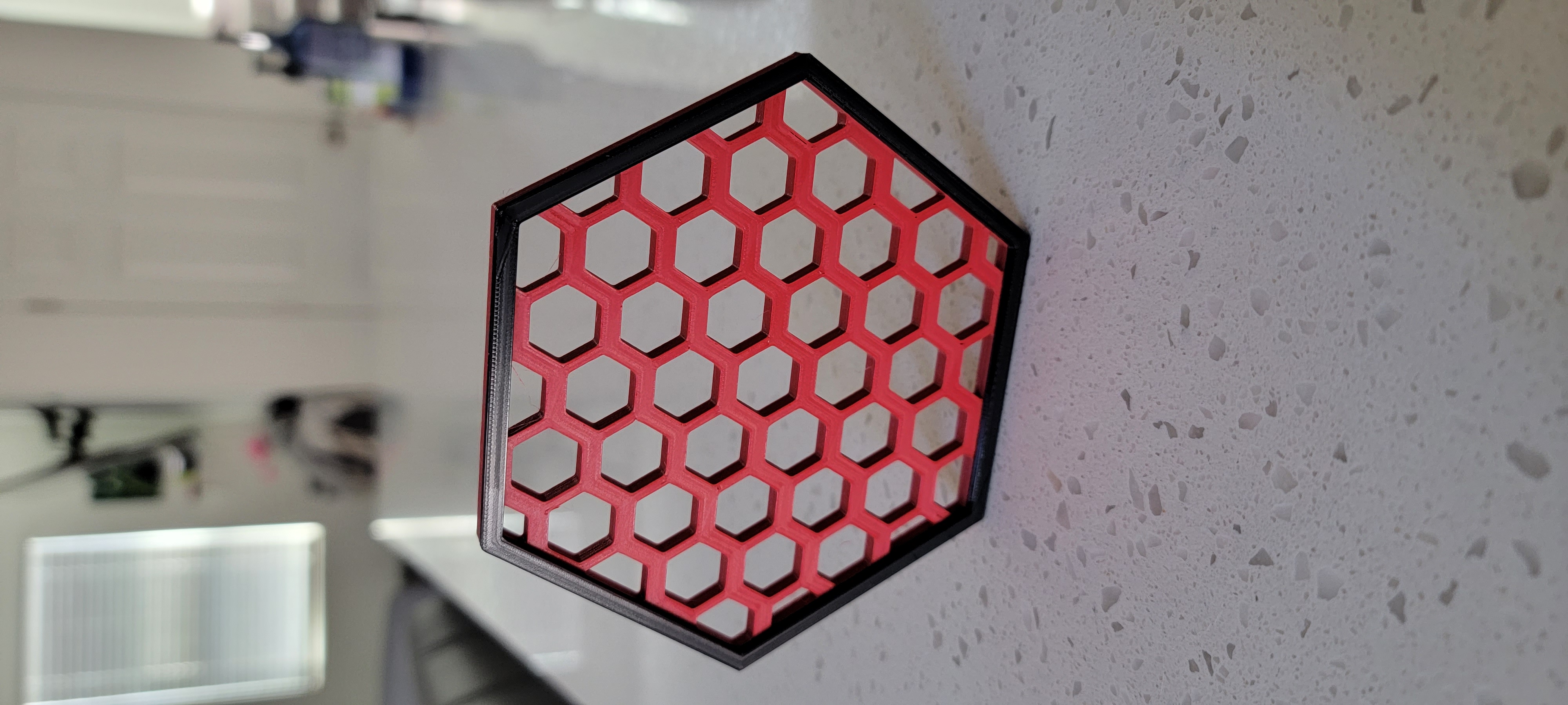 Miniatura 6 do modelo 3D Honeycomb Coaster