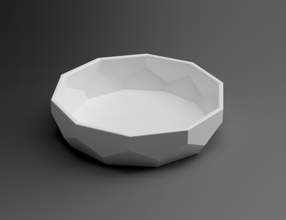 Low Poly Tray / Bowl by Markus | Download free STL model | Printables.com