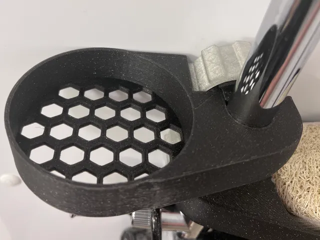 Shower bar (22mm) shampoo brush holder