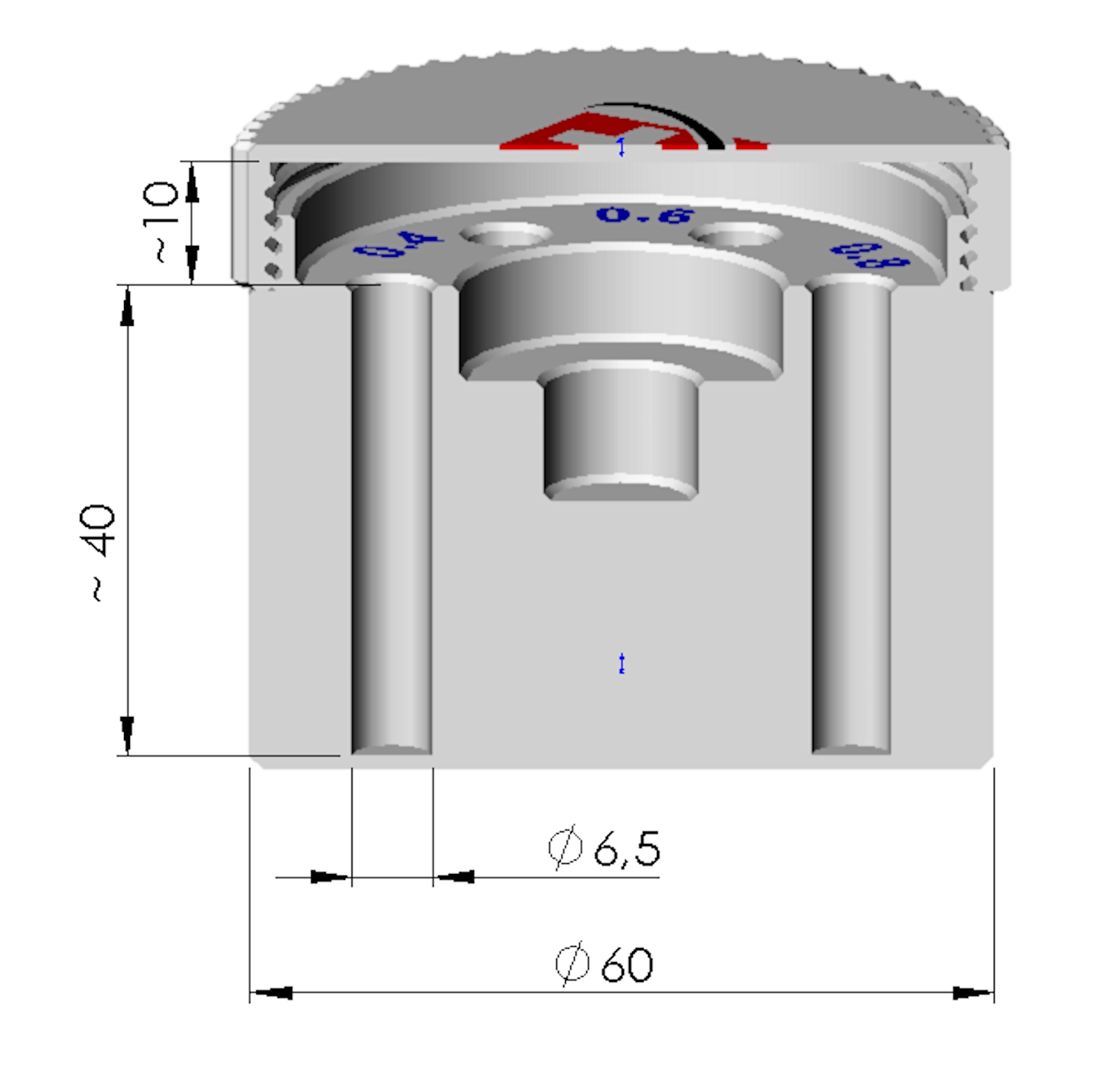 Nozzle box with threaded lid — miniatura 2