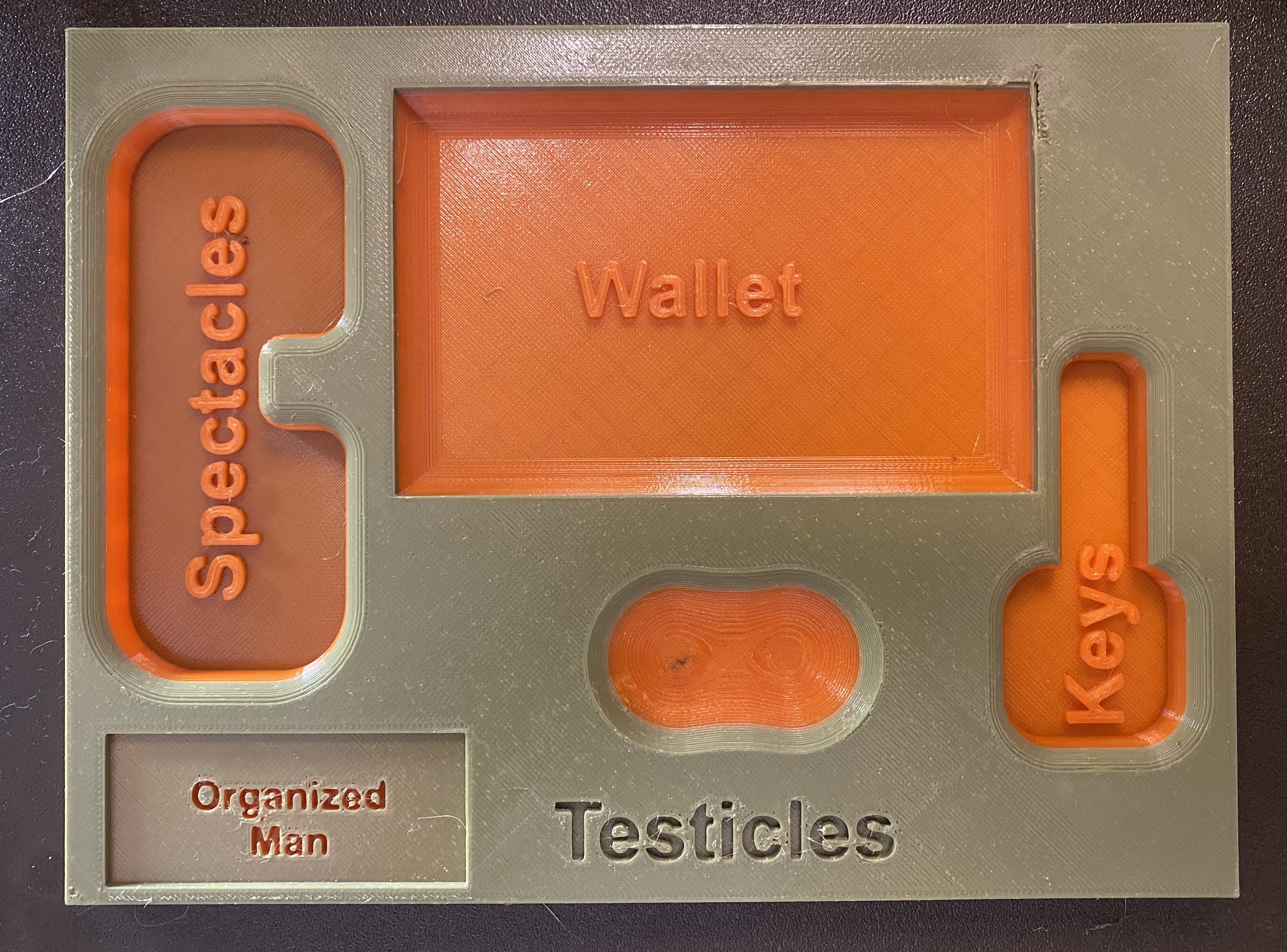 Spectacles Testicles Wallet and Keys Organizer