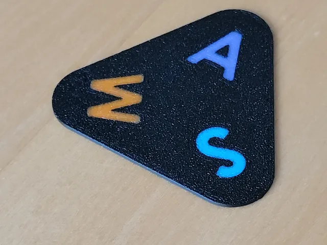 Bambu Labs AMS 4 color test chip
