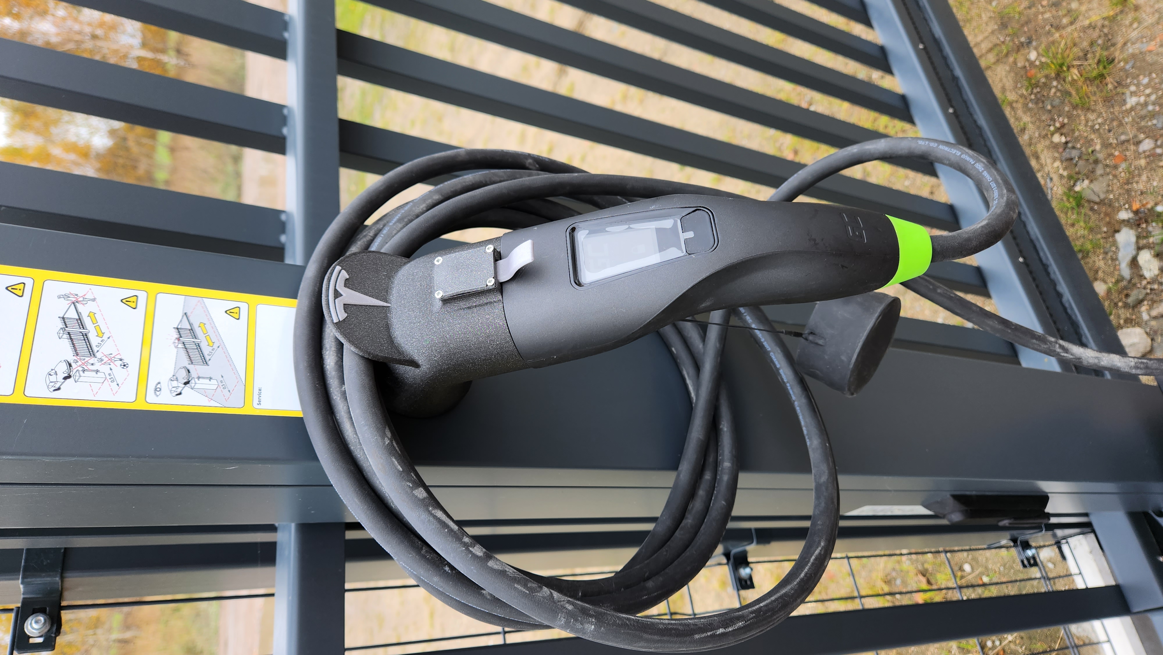 Type 2 cable Holder with place for logo tesla