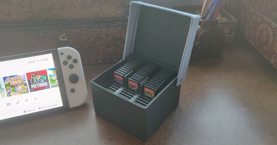 Nintendo Switch cartridge tie box holder by Julián Caro Linares ...