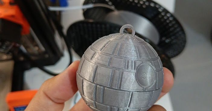 Death Star Christmas ornament (two halves, no glue) by antirez ...