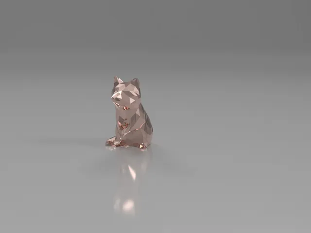 Racoon low poly