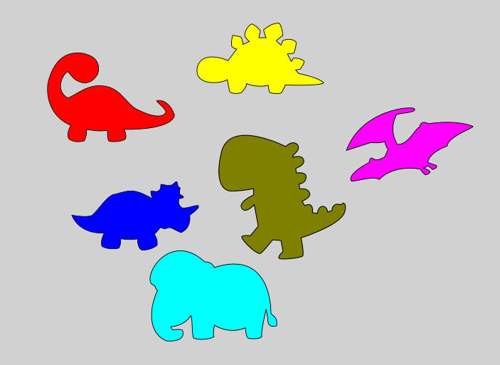 Dinosaur Cookie Cutters 02cm - 10cm