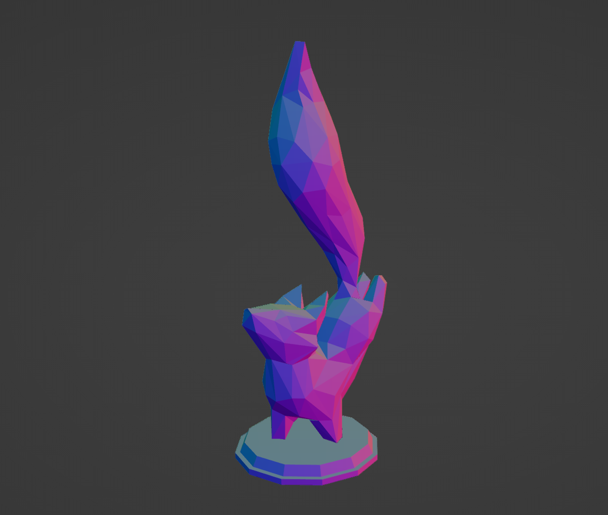 Miniatura 4 do modelo 3D Cute Dancing Fox - Low Poly/Supportless