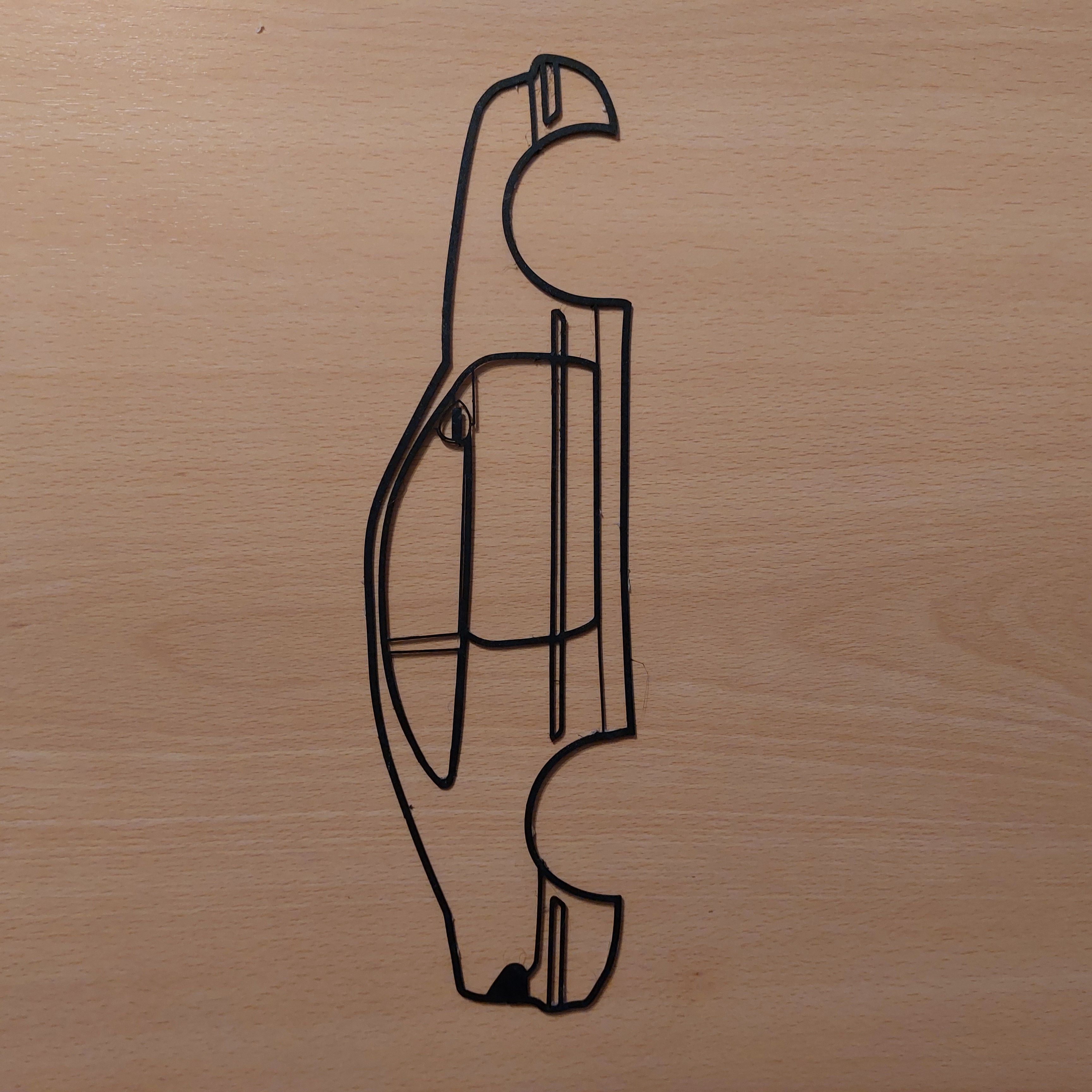 Mercedes Benz CLK W208 Wall Art Silhouette