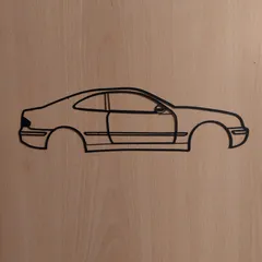 Mercedes Benz CLK W208 Wall Art Silhouette