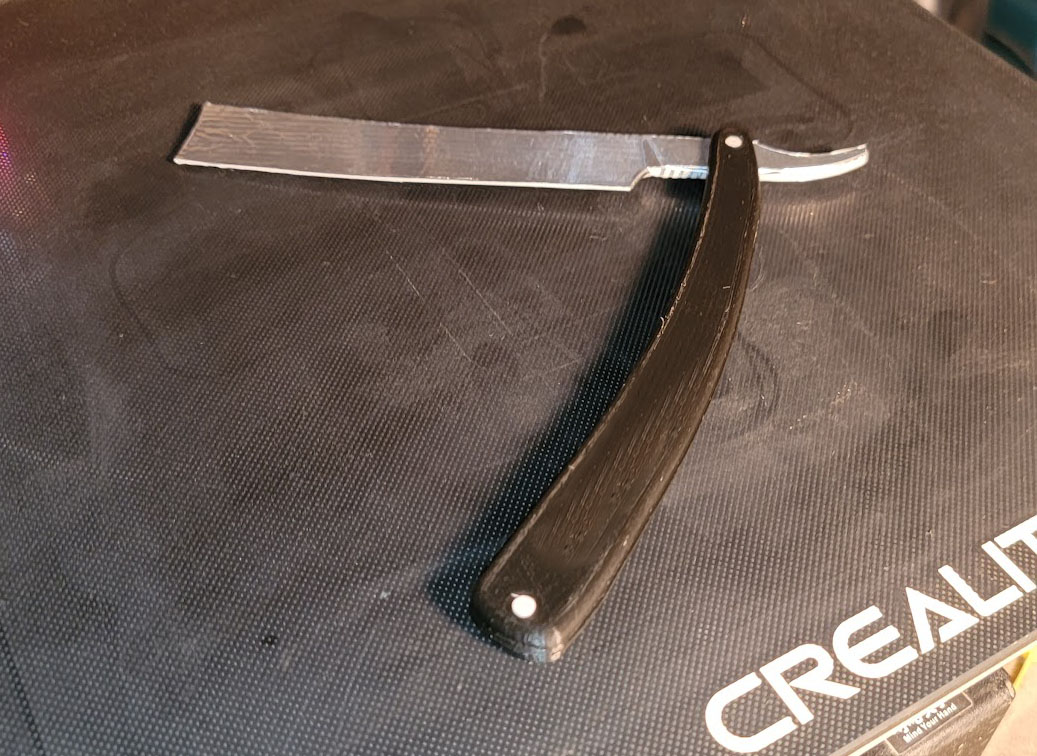 Straight Razor Prop by Angrysquirrel Download free STL model