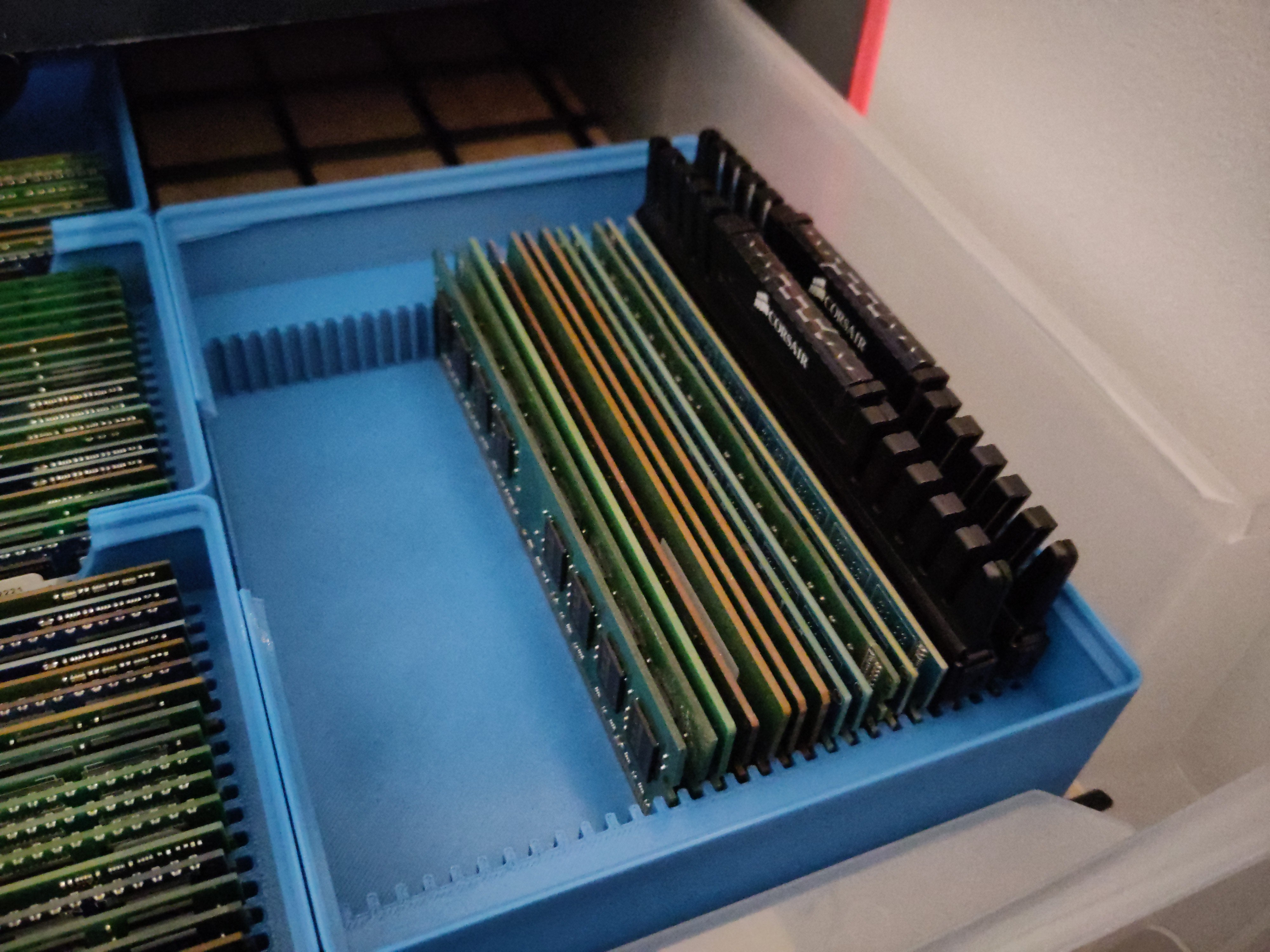 Gridfinity Ram Storage (Desktop - 1x4, 2x4, 3x4) by LittleJoeMuc ...