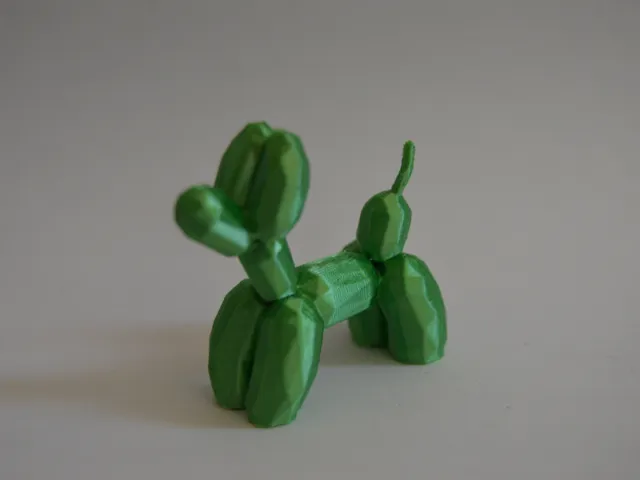 Low poly balloon dog