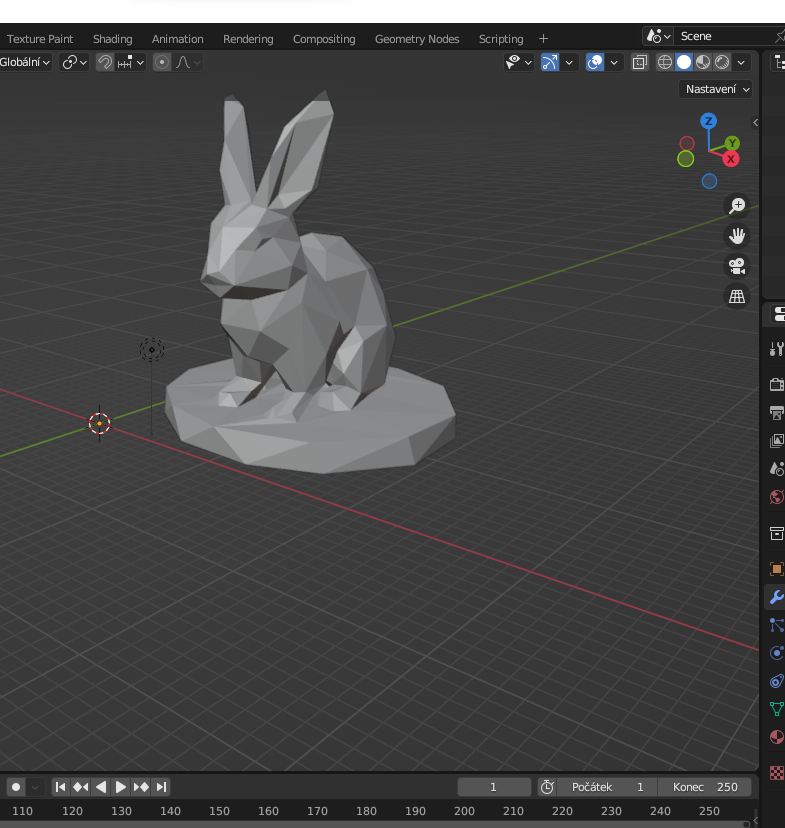 Miniatura 2 do modelo 3D low poly rabbit