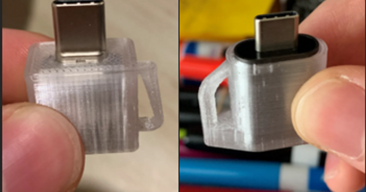USB to USBC adaptor covers by Hesed Download free STL model