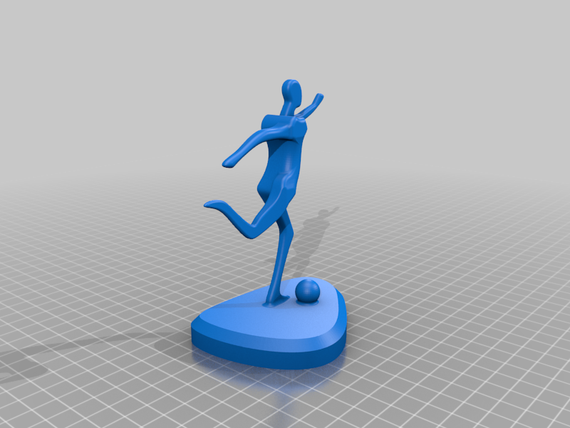 Stl File Sports Football Athlete Minimalistic Square by Black Jack | Download free STL ...