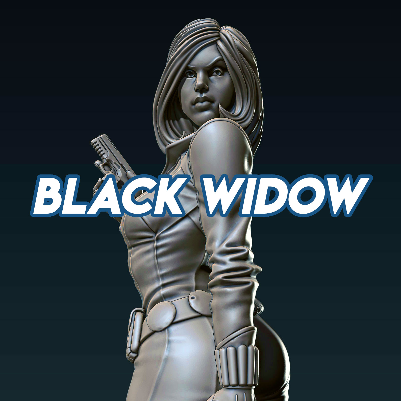 Black Widow bust