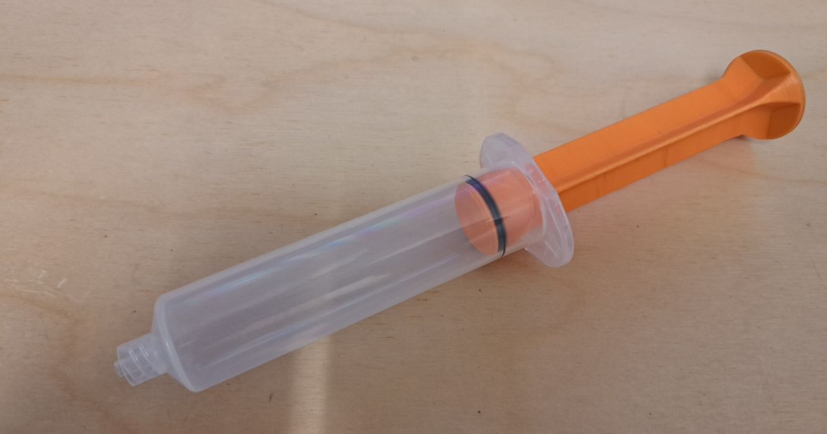 Plunger for 30cc syringe using 018 Oring by Beaconman Download free