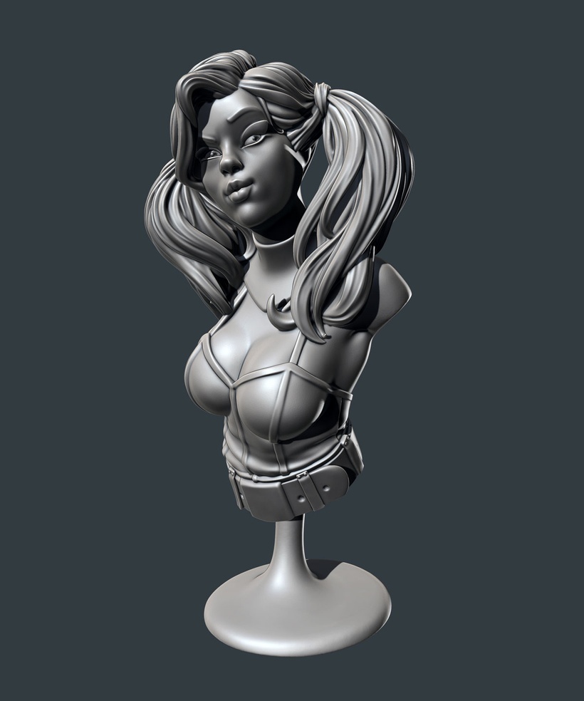 Harley Quinn Bust by Eastman | Download free STL model | Printables.com