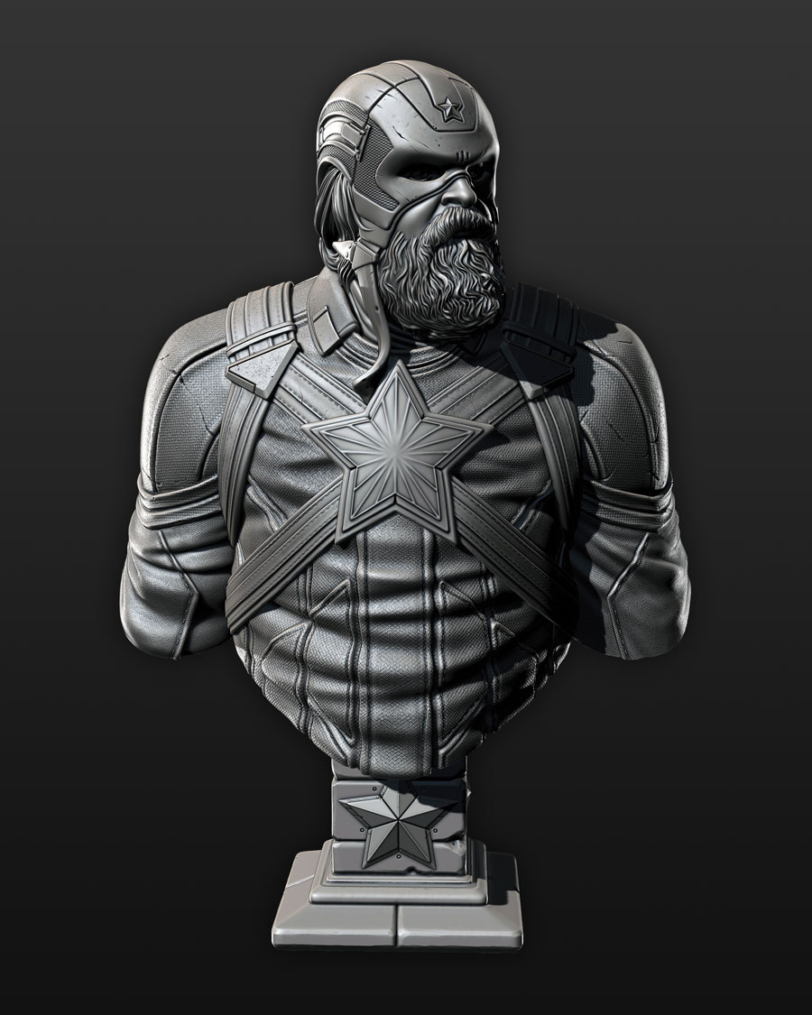 Red Guardian Bust by Eastman | Printables Store