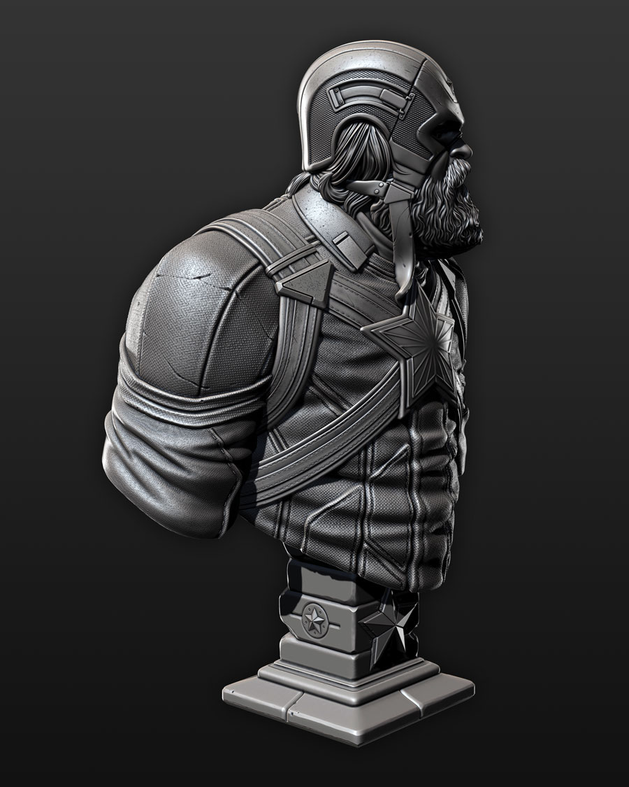 Red Guardian Bust by Eastman | Printables Store