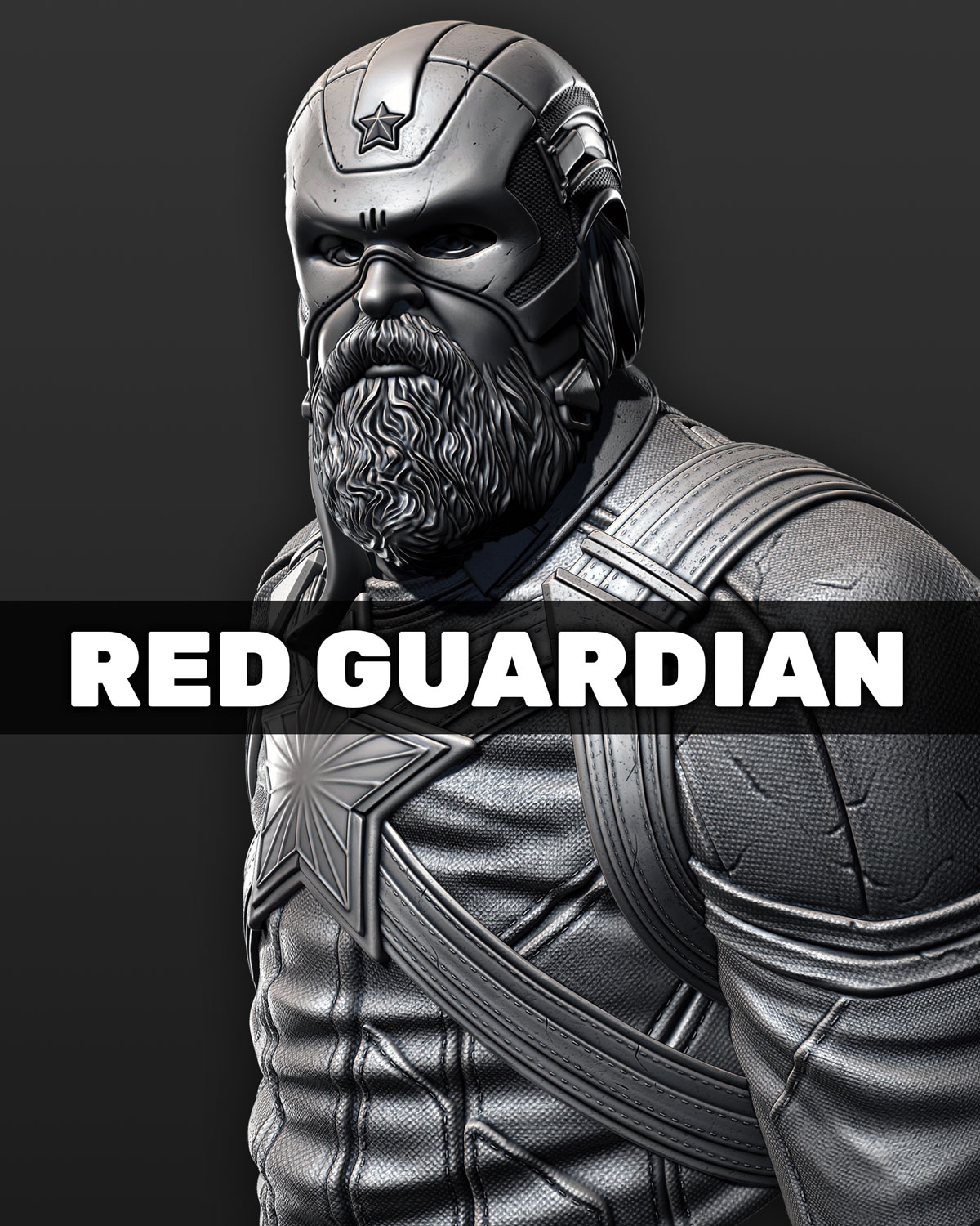 Red Guardian Bust by Eastman | Printables Store