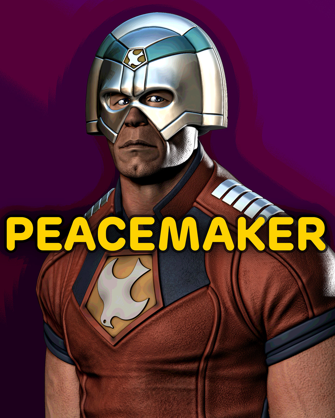 Peacemaker Bust (pre-supported)