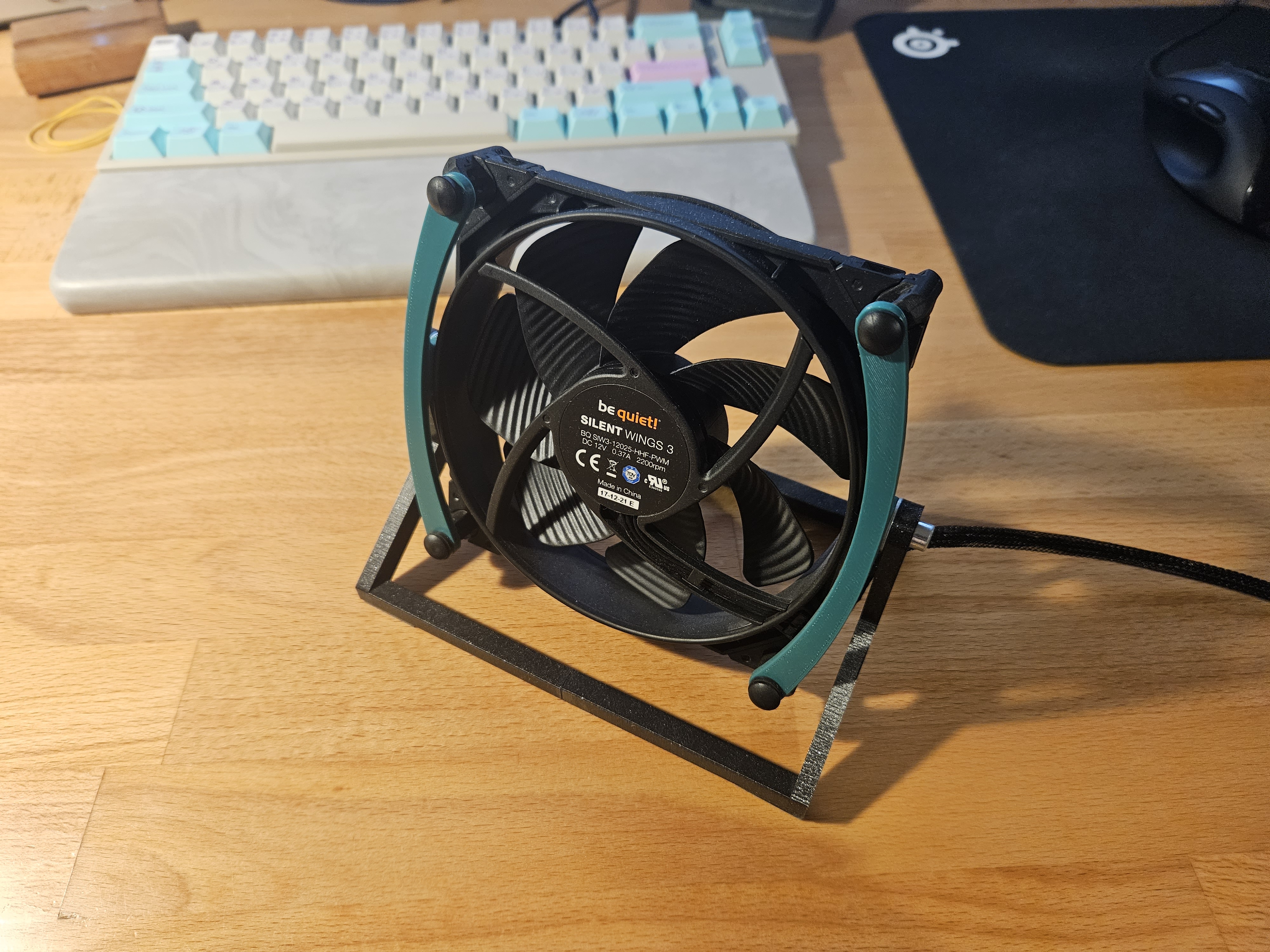 120mm computer fan desk mount