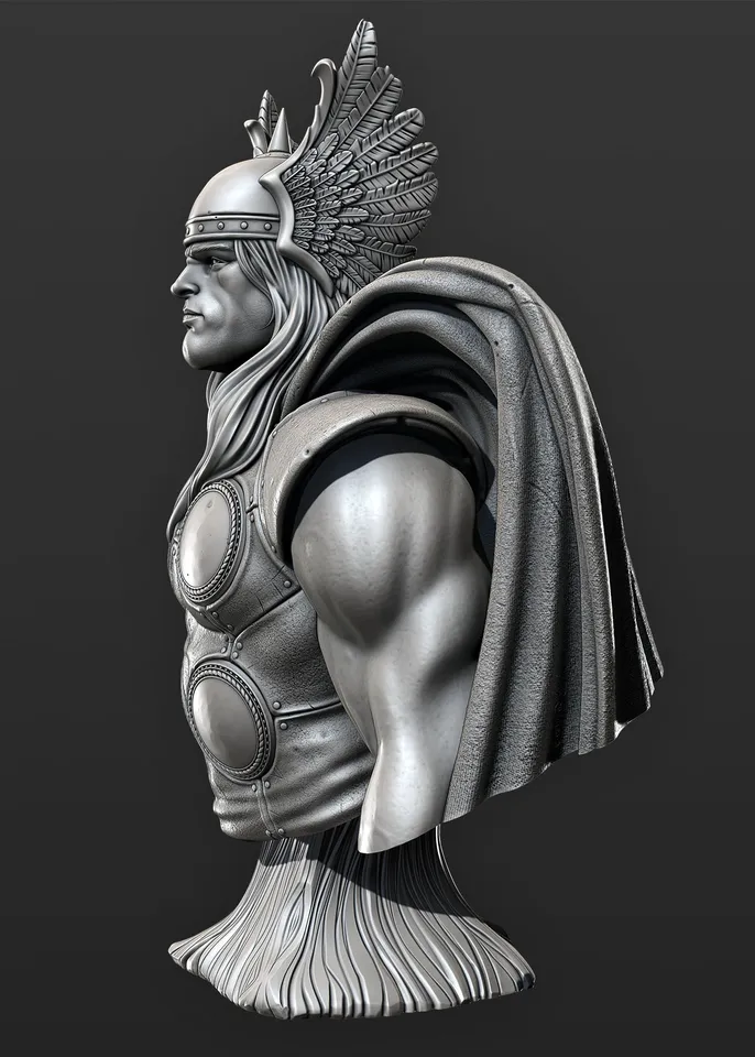 Thor　フォトサイン Classic Thor Bust by Eastman | Download STL model