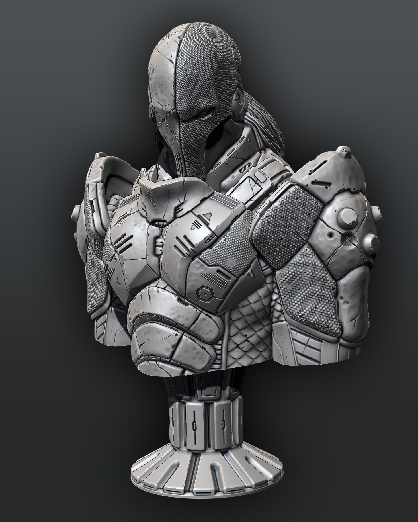 Miniatura 2 do modelo 3D Deathstroke Bust (pre-supported)