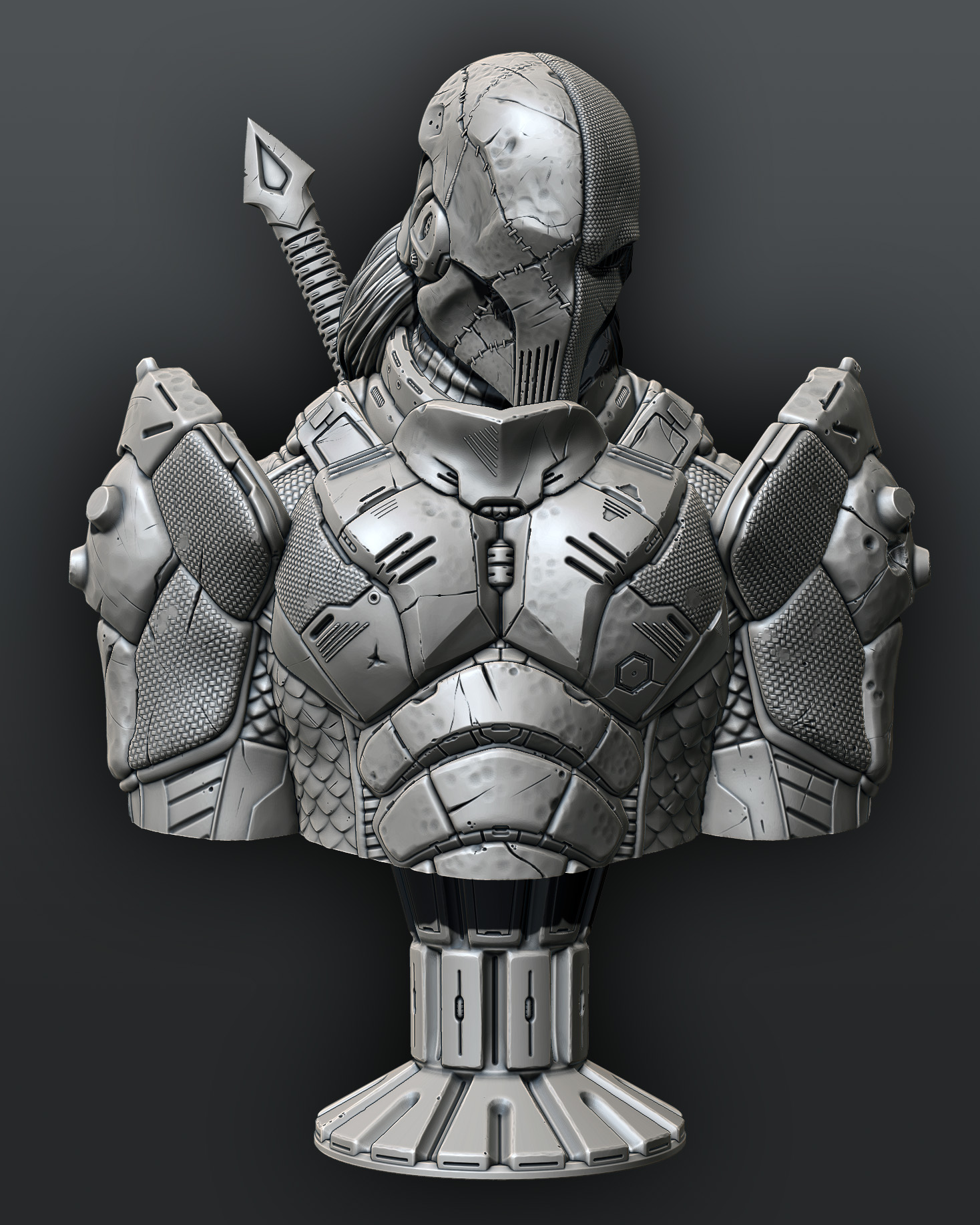 Miniatura 3 do modelo 3D Deathstroke Bust (pre-supported)