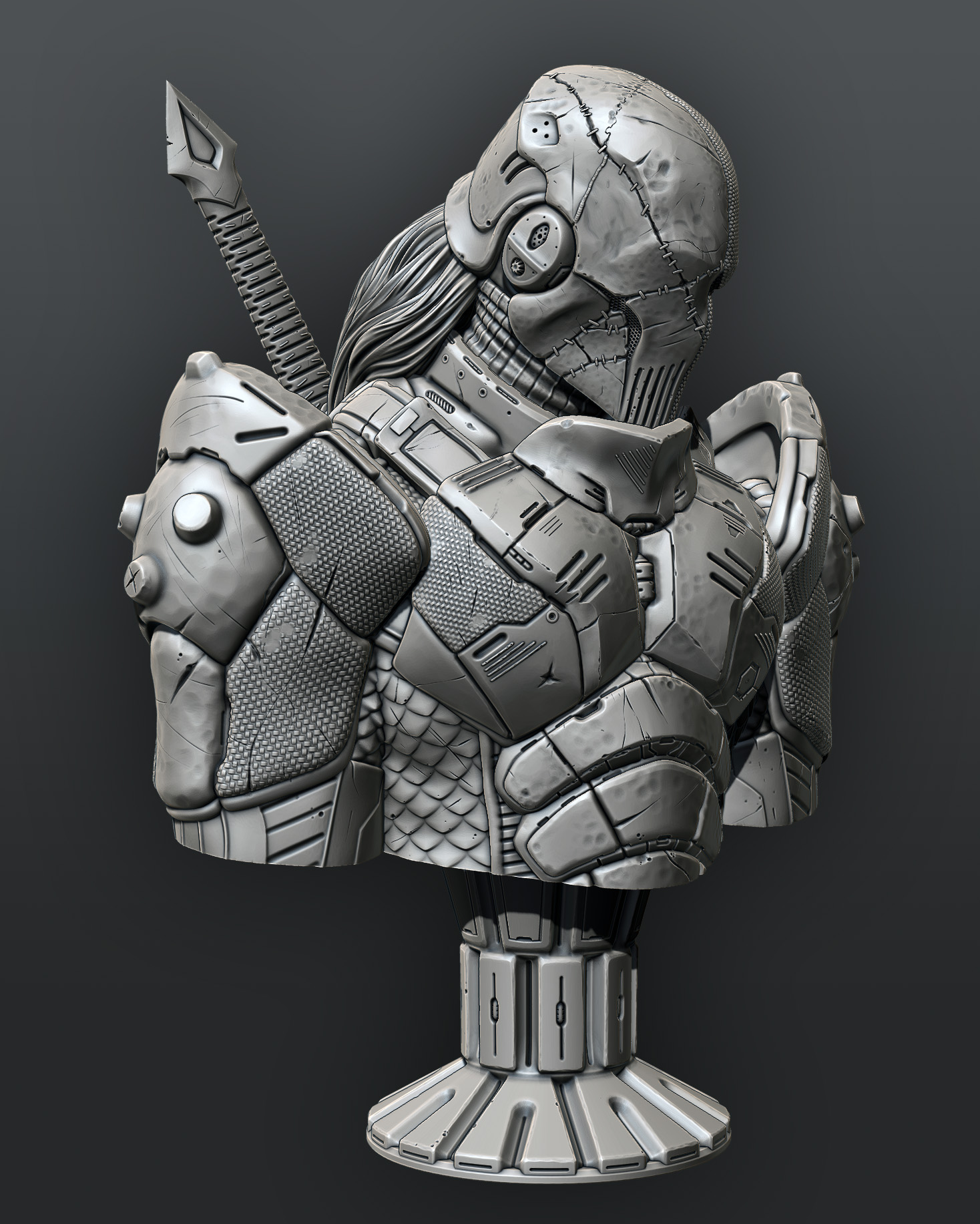 Miniatura 4 do modelo 3D Deathstroke Bust (pre-supported)