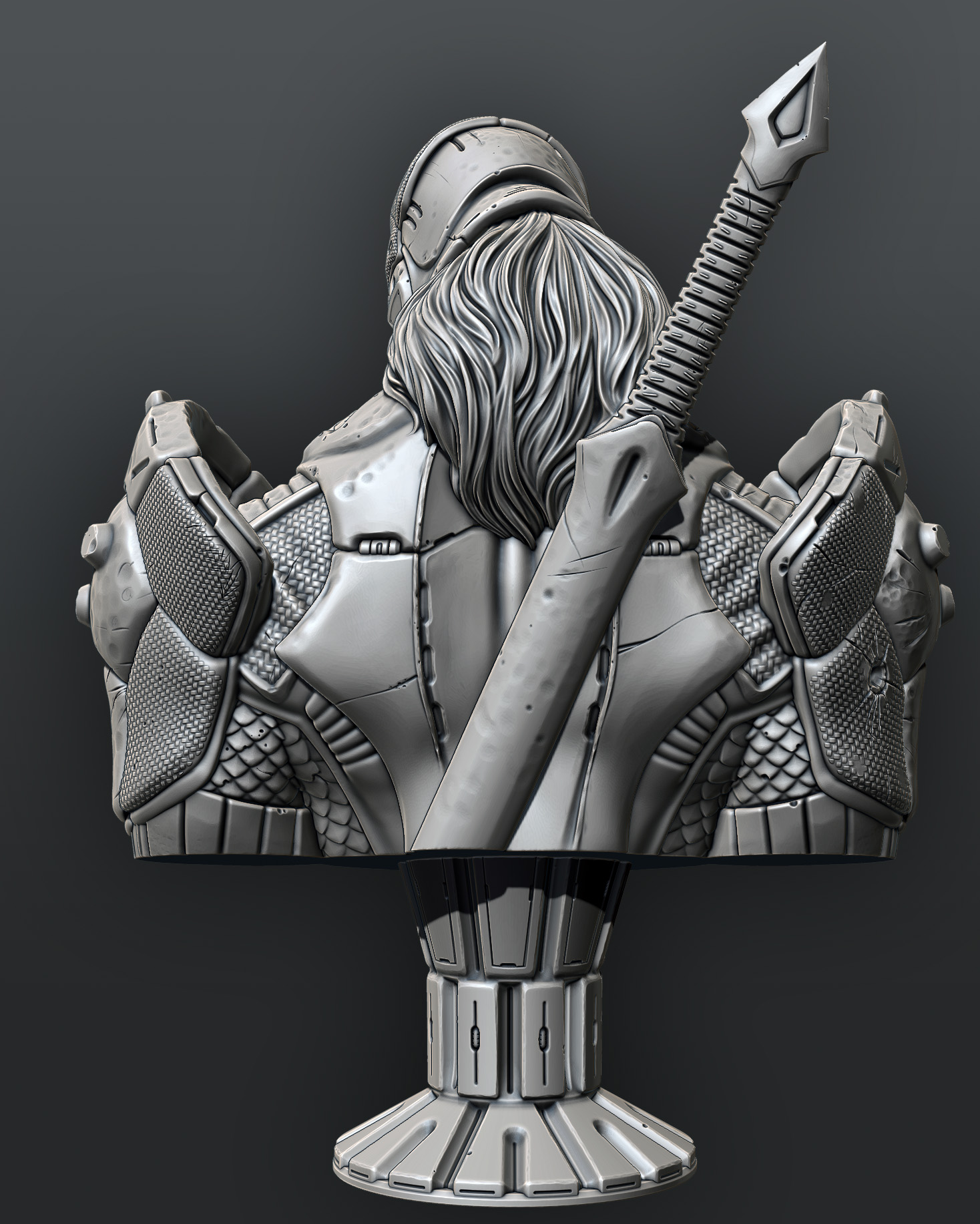 Miniatura 5 do modelo 3D Deathstroke Bust (pre-supported)