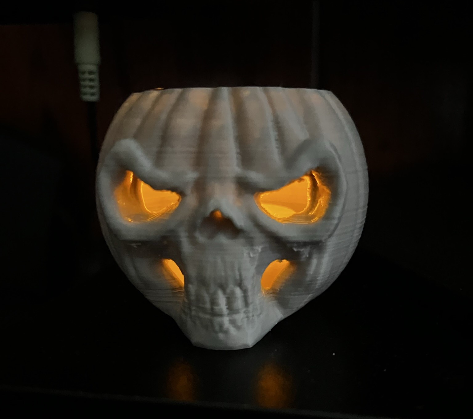 Pumpkin Skull Tealight by Scott McDonald | Download free STL model ...