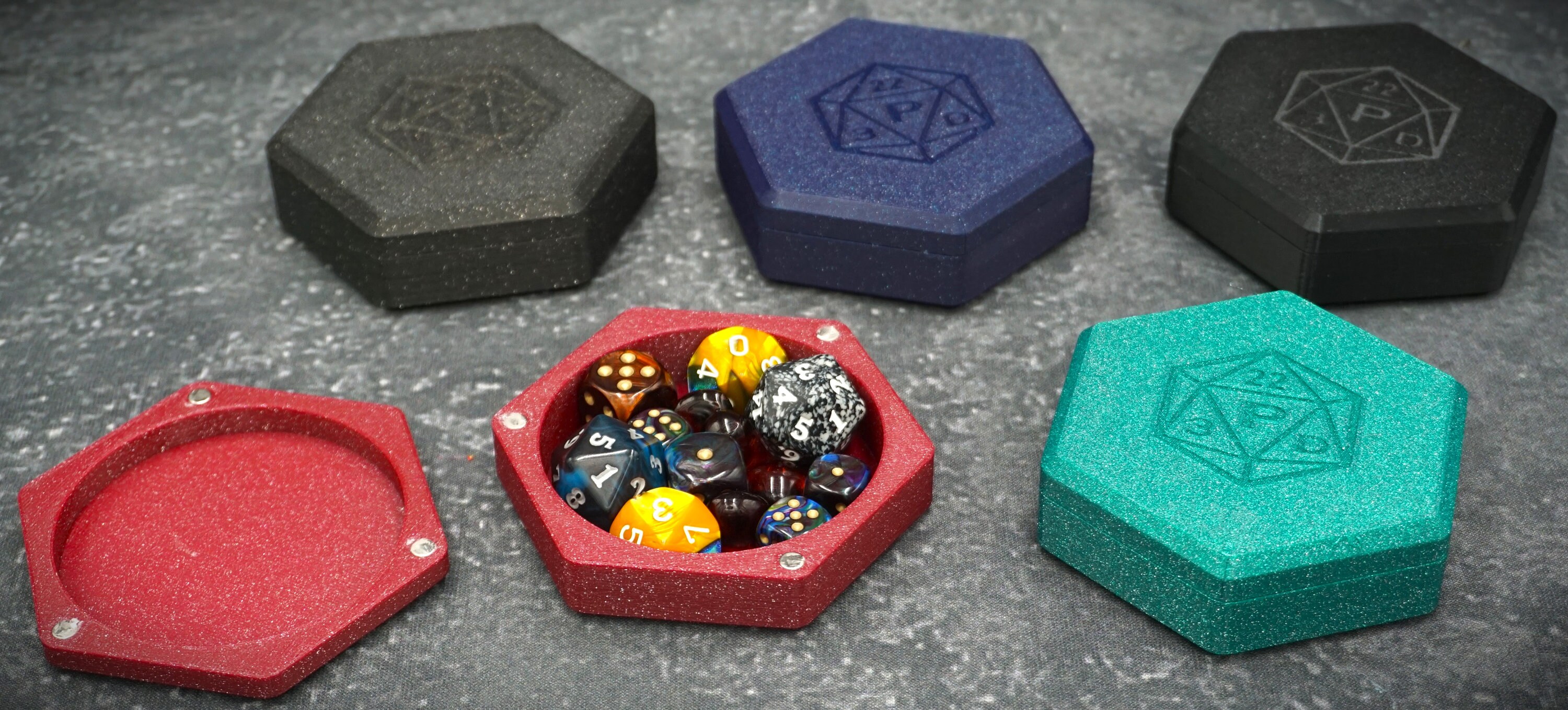 Hexagon Dice Box With Magnets
