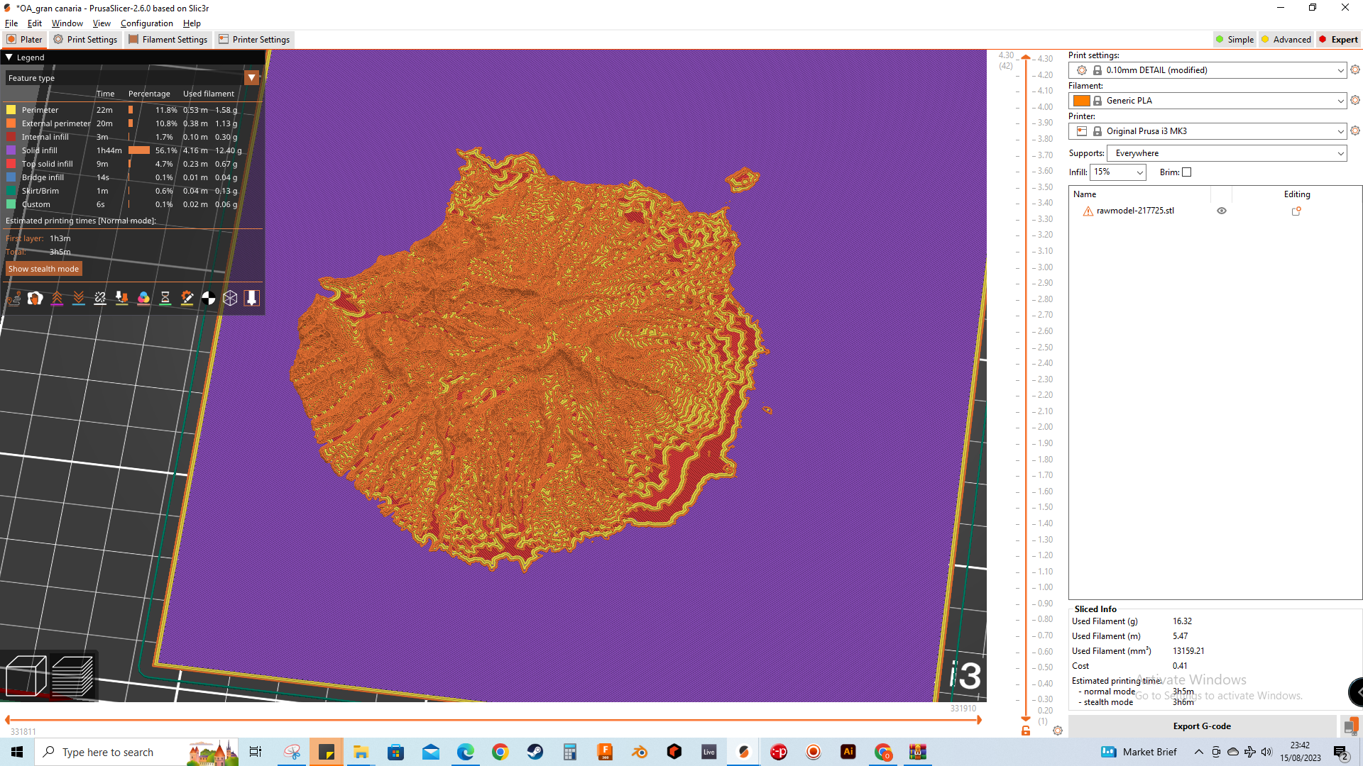 Onkarkitekt Gran Canaria Canary Islands Geographical Scale Model