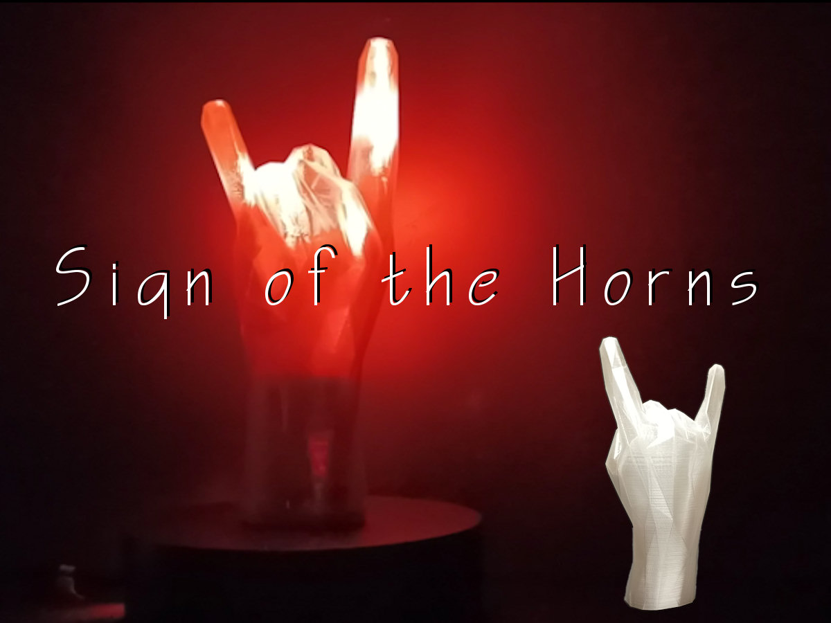 Sign of the Horns (low poly)